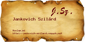 Jankovich Szilárd névjegykártya